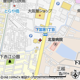 ゴールドカレー富山豊田店周辺の地図