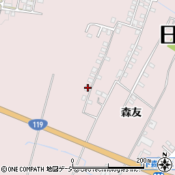 栃木県日光市森友1079-10周辺の地図