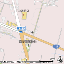 栃木県日光市森友997-2周辺の地図