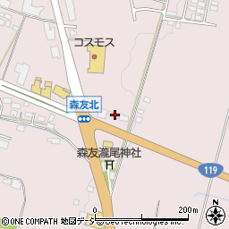 栃木県日光市森友997-1周辺の地図