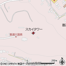 さくら市役所　喜連川スカイタワー周辺の地図