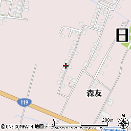 栃木県日光市森友1080-17周辺の地図