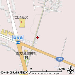 栃木県日光市森友1021周辺の地図
