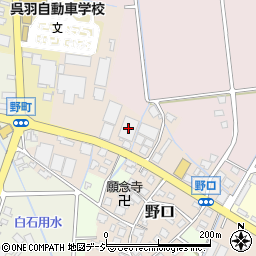 高野工会呉羽周辺の地図