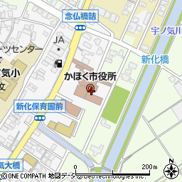 石川県かほく市周辺の地図