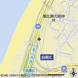 石川県かほく市白尾カ周辺の地図