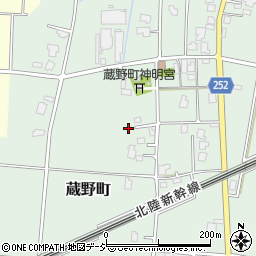 富山県高岡市蔵野町周辺の地図
