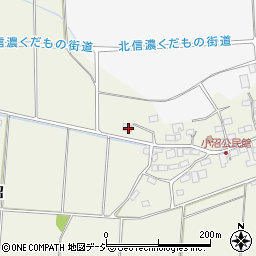 長野県中野市三ツ和381周辺の地図