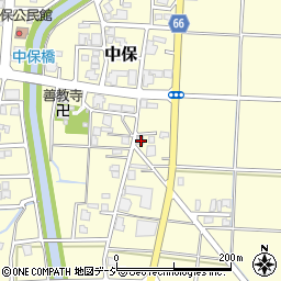 富山県高岡市中保208周辺の地図