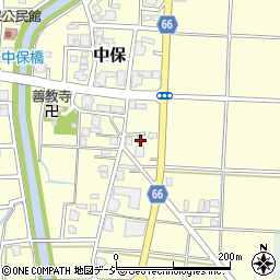 富山県高岡市中保206周辺の地図