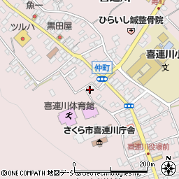 栃木県さくら市喜連川3908周辺の地図