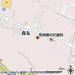 栃木県日光市森友863-1周辺の地図