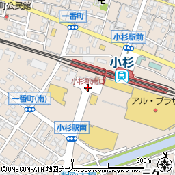 小杉駅南口周辺の地図