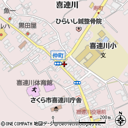 栃木県さくら市喜連川4390周辺の地図