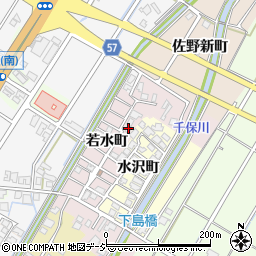 富山県高岡市若水町221周辺の地図