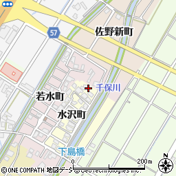 富山県高岡市水沢町周辺の地図