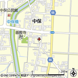 富山県高岡市中保377周辺の地図