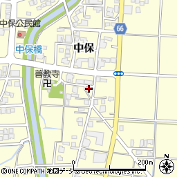 富山県高岡市中保377周辺の地図