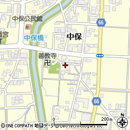富山県高岡市中保382周辺の地図