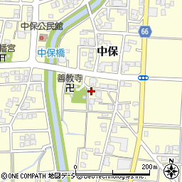 富山県高岡市中保389-1周辺の地図