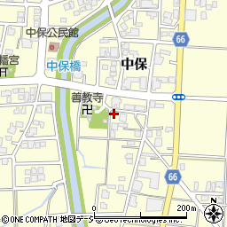 富山県高岡市中保389-1周辺の地図