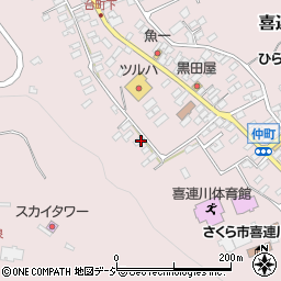 栃木県さくら市喜連川3587周辺の地図