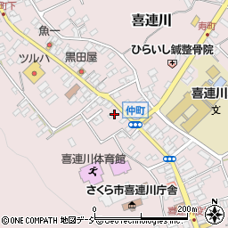 栃木県さくら市喜連川3904周辺の地図