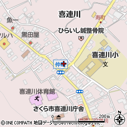 栃木県さくら市喜連川3889周辺の地図
