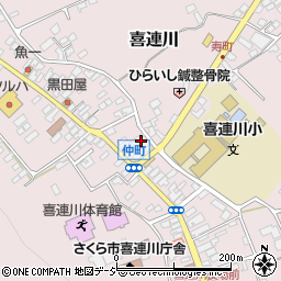 栃木県さくら市喜連川3890周辺の地図