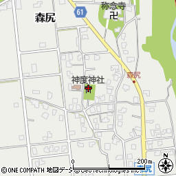 神度神社周辺の地図