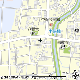 富山県高岡市中保1412周辺の地図