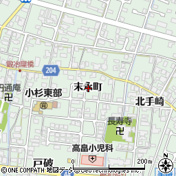 富山県射水市戸破末永町周辺の地図