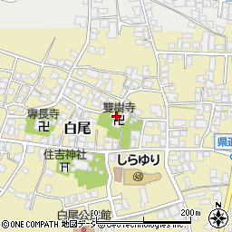 雙樹寺周辺の地図