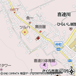 栃木県さくら市喜連川3609周辺の地図