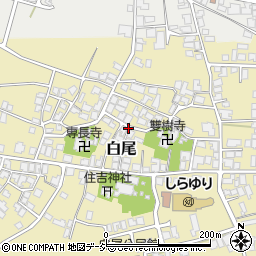 石川県かほく市白尾（リ）周辺の地図