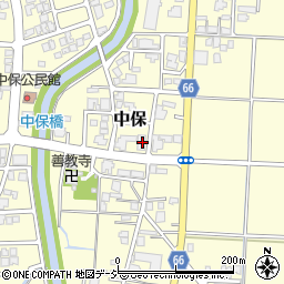 富山県高岡市中保1177周辺の地図