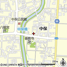 富山県高岡市中保1166周辺の地図