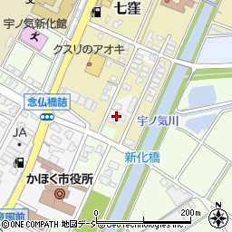 石川県かほく市宇野気ホ1周辺の地図