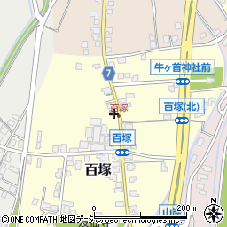 百塚公民館周辺の地図
