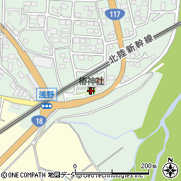 椿神社周辺の地図