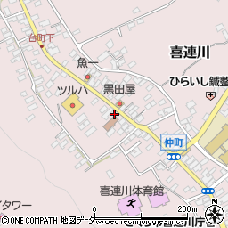 栃木県さくら市喜連川3608周辺の地図