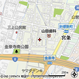 富山県富山市金泉寺周辺の地図