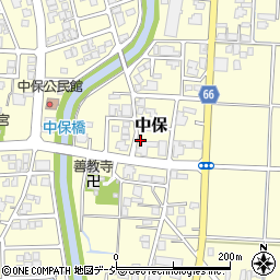 富山県高岡市中保1176周辺の地図