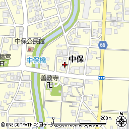 富山県高岡市中保1168周辺の地図