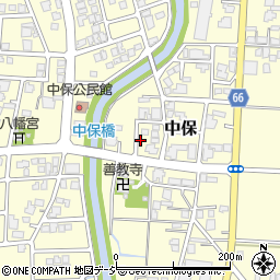 富山県高岡市中保1165周辺の地図