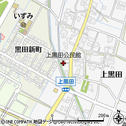 上黒田公民館周辺の地図