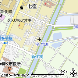 石川県かほく市七窪イ周辺の地図