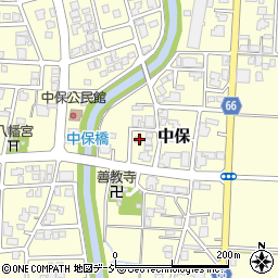 富山県高岡市中保1164周辺の地図