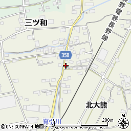 長野県中野市三ツ和2097周辺の地図