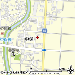 富山県高岡市中保1119周辺の地図